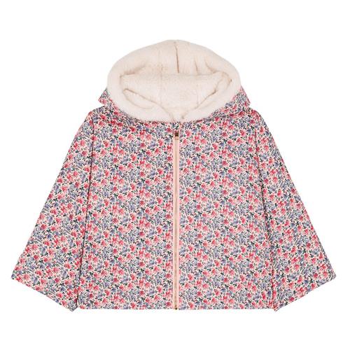 Louise Misha Felvet Vendbar Babyjakke Blush Floral World | Lyserød | 24 months