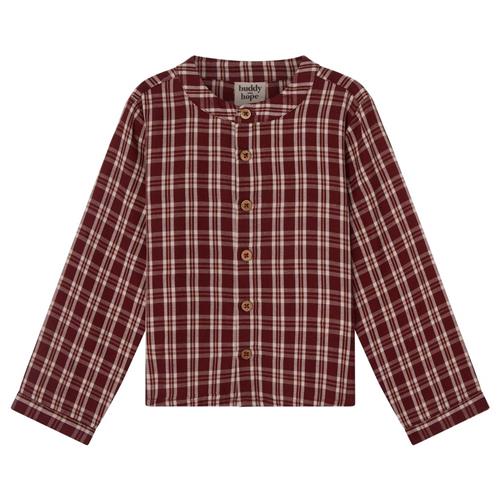 Buddy & Hope August Checkered Shirt i Christmas Red | Rød | 74/80 cm