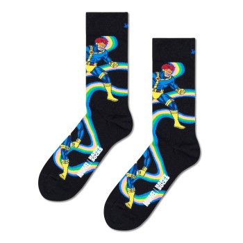 Happy socks Strømper Marvel X-Men Cyclops Sock Sort bomuld Str 41/46