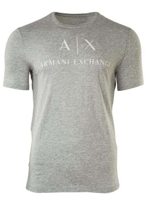 Se ARMANI EXCHANGE Bluser & t-shirts '8NZTCJ'  lysegrå / hvid ved About You