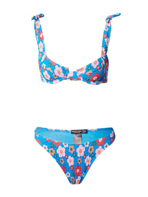 Nasty Gal Bikini  blå / smaragd / lyserød / rød