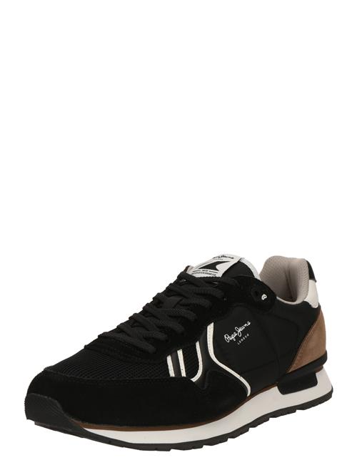 Pepe Jeans Sneaker low 'BRIT'  brun / sort / hvid