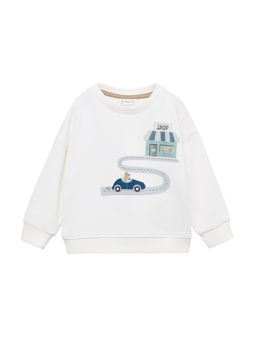 MANGO KIDS Sweatshirt  beige / ecru / mørkeblå / grå