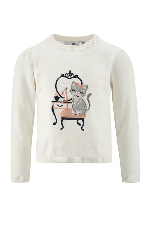 Se happy girls Pullover  ecru / grå / pink / sort ved About You