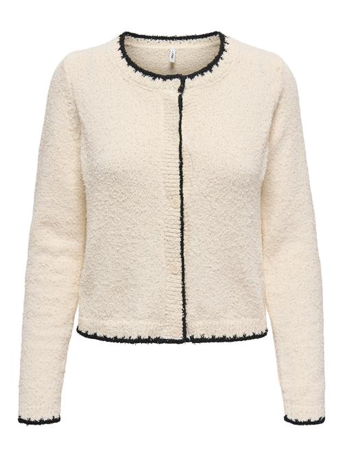 ONLY Cardigan 'ONLTERESA'  elfenben / sort