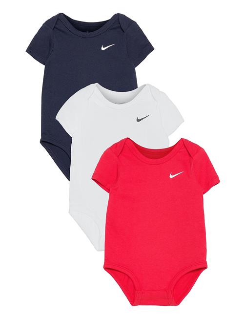 Nkb 3Pk Swoosh Bodysuit Nike Patterned