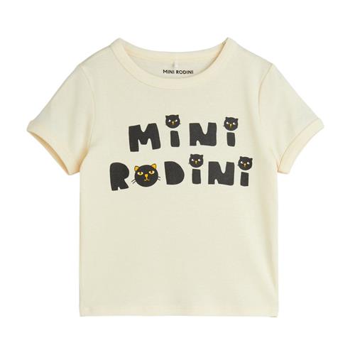 Mini Rodini Cats T-Shirt Offwhite | Hvid | 80/86 cm