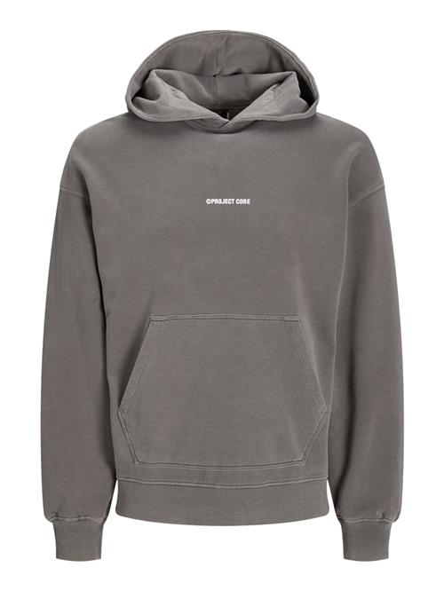 JACK & JONES Sweatshirt 'JCOKINETIC'  grå / hvid