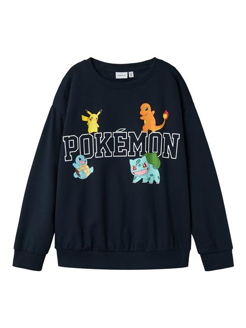 NAME IT Sweatshirt 'NKMDAY POKEMON'  lyseblå / mørkeblå / orange / hvid