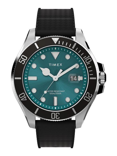 TIMEX Analogt ur 'Harborside'  grøn / sort / sølv