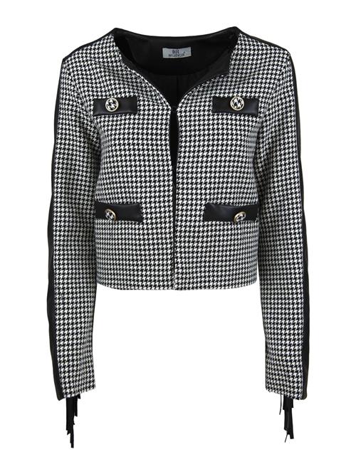 Influencer Overgangsjakke ' Houndstooth '  sort / hvid