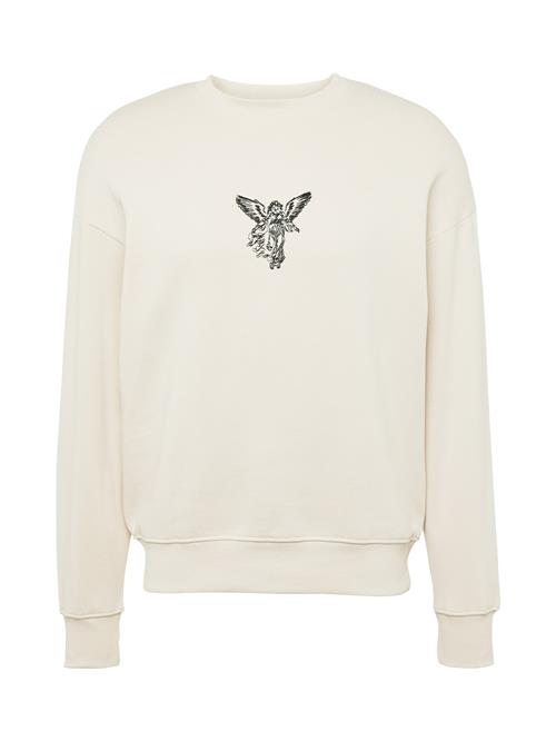 JACK & JONES Sweatshirt  creme / sort