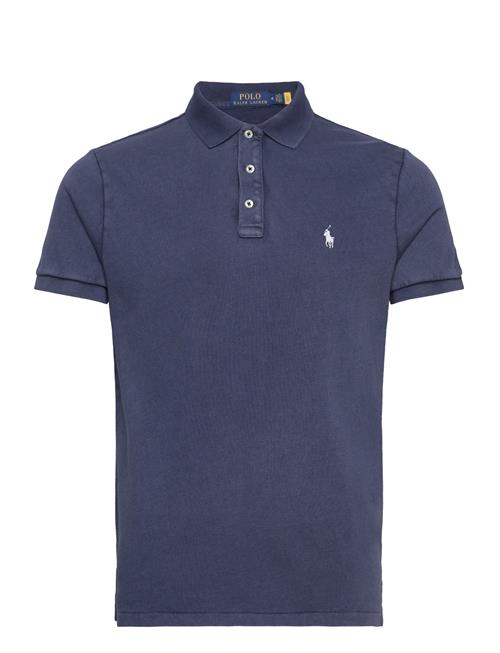 Polo Ralph Lauren Custom Slim Fit Spa Terry Polo Shirt Polo Ralph Lauren Navy