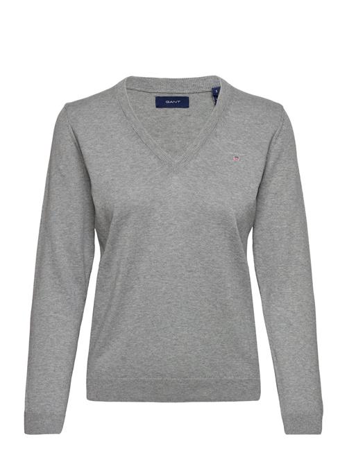 GANT Cotton V-Neck GANT Grey