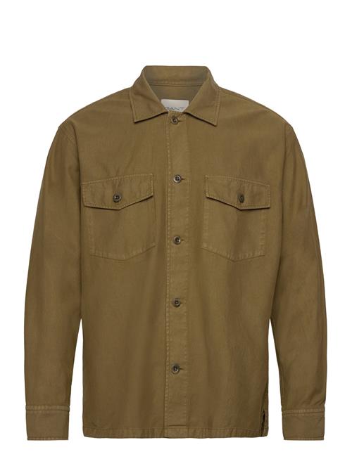 GANT Light Twill Overshirt GANT Khaki