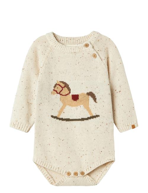 Lil'Atelier Nbngalto Ria Ls Knit Body Lil Lil'Atelier Beige