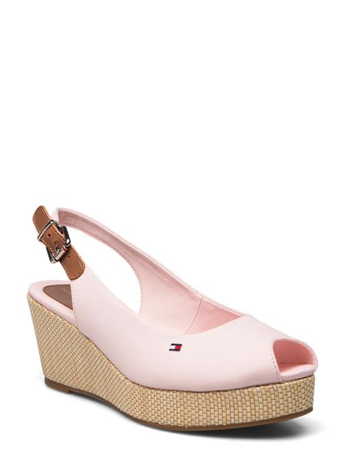 Tommy Hilfiger Iconic Elba Sling Back Wedge Tommy Hilfiger Pink