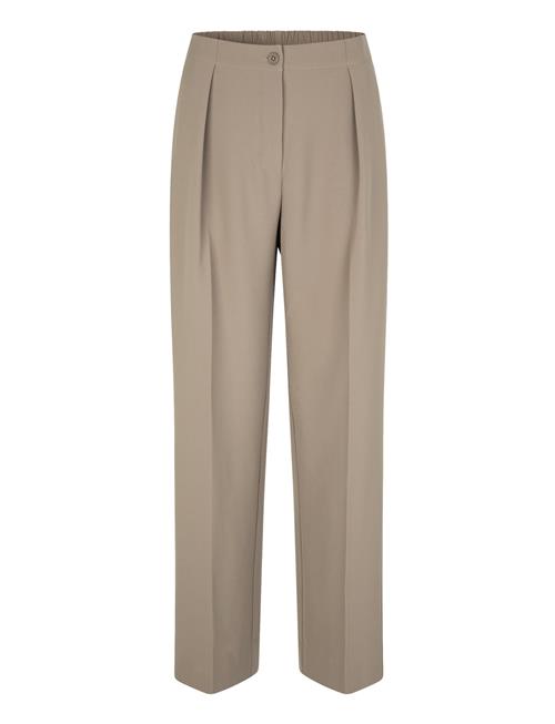 Se Fique Wide Trousers Second Female Beige ved Booztlet