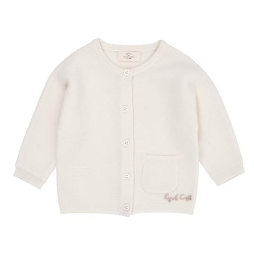 Copenhagen Colors Cashmere klassisk baby cardigan Cream |  | 80 cm