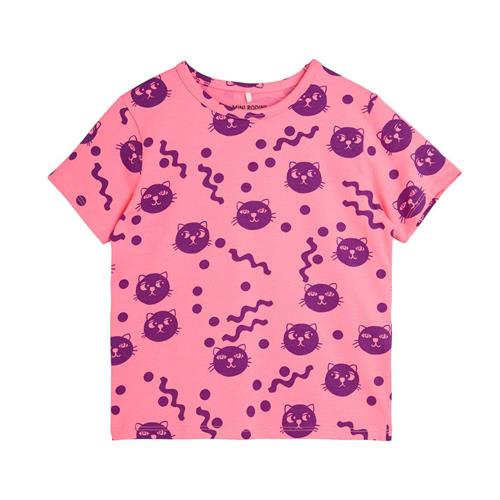 Mini Rodini Squiggly Cats T-shirt Pink | Lyserød | 128/134 cm