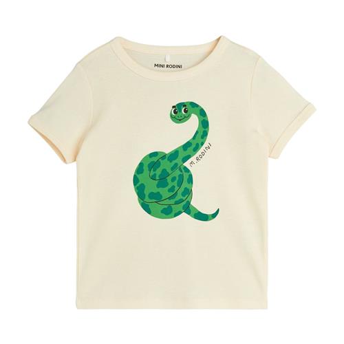 Mini Rodini T-shirt med slangegrafik i Offwhite | Hvid | 104/110 cm