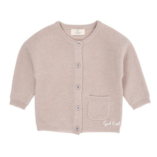 Copenhagen Colors Cashmere Classic Baby Cardigan Beige | Beige | 80 cm