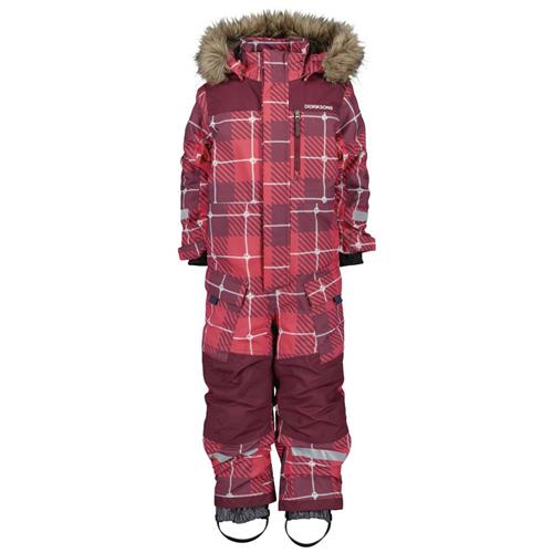 Didriksons Polarbjørnen Winter Coveralls i Rusty Wine 90 cm  Rød  90 cm  Unisex