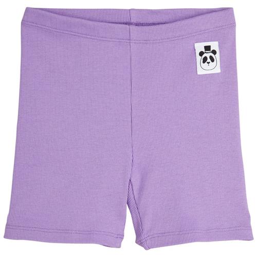 Mini Rodini Solid Rib Sweat Shorts Bike Purple | Lilla | 92/98 cm