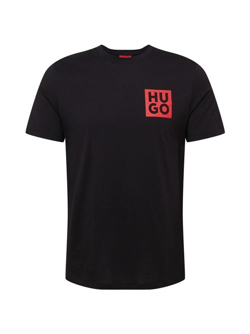 HUGO Bluser & t-shirts 'Detzington'  rød / sort