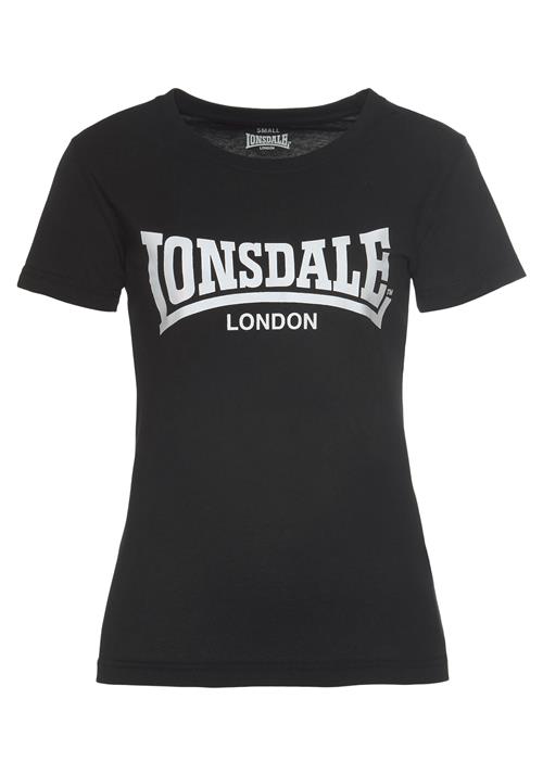 LONSDALE Shirts 'Cartmel'  sort / hvid