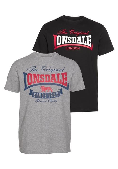 LONSDALE Bluser & t-shirts  blå / grå-meleret / rød / sort / hvid