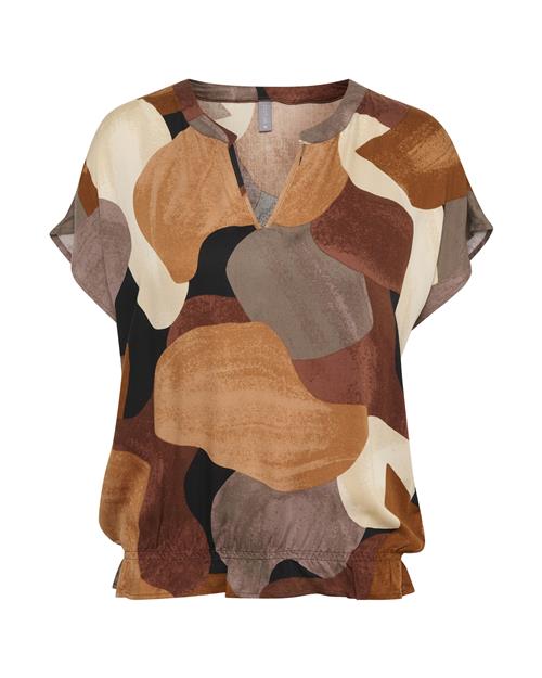 CULTURE Bluse 'CU Dana'  creme / brun / karamel / choko