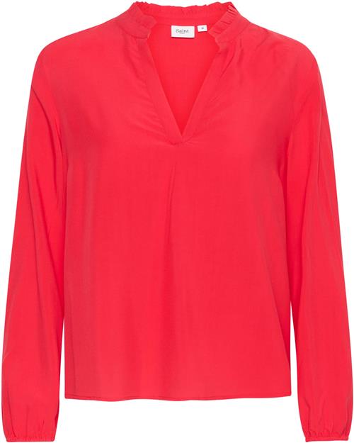 Se SAINT TROPEZ Bluse 'Eda'  brandrød ved About You