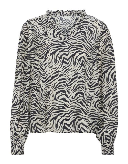 Se Kaffe Bluse 'Jodie'  ecru / sort ved About You