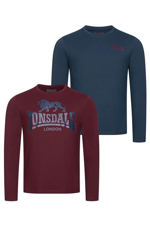 LONSDALE Bluser & t-shirts 'AYRSHIRE'  navy / bordeaux