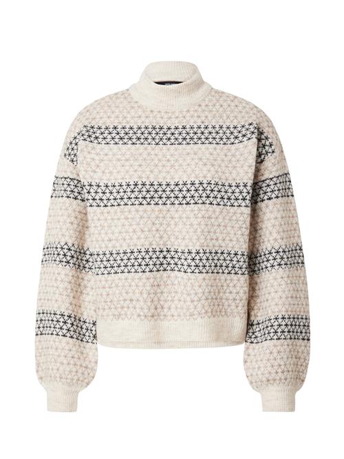 VERO MODA Pullover 'VMTRIXIE'  beige / mørkebeige / sort