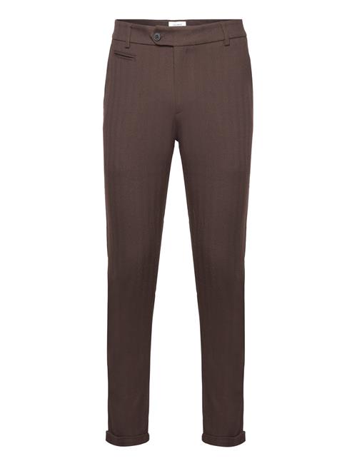 Les Deux Como Herringb Suit Pants Les Deux Brown