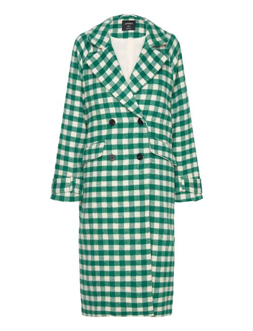 Lindex Coat Harper Check Lindex Green