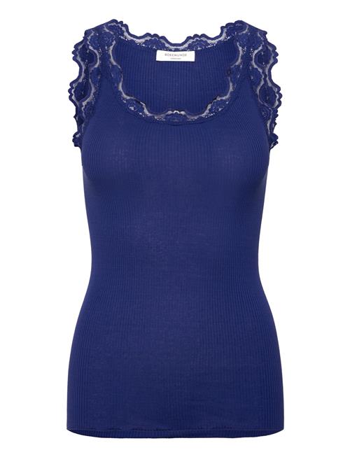 Rosemunde Rwbabette Sl U-Neck Long Lace Top Rosemunde Blue