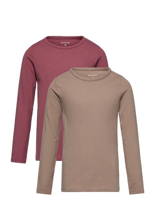 Basic T-Shirt Ls Minymo Brown