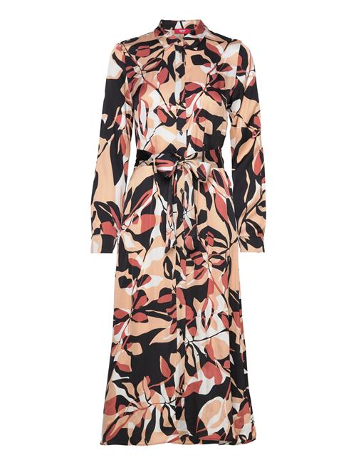 Esprit Collection Patterned Satin Dress Esprit Collection Beige