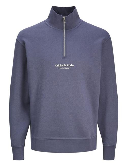 Jack & Jones Jorvesterbro Sweat Quarter Zip Hn Jnr Jack & J S Blue