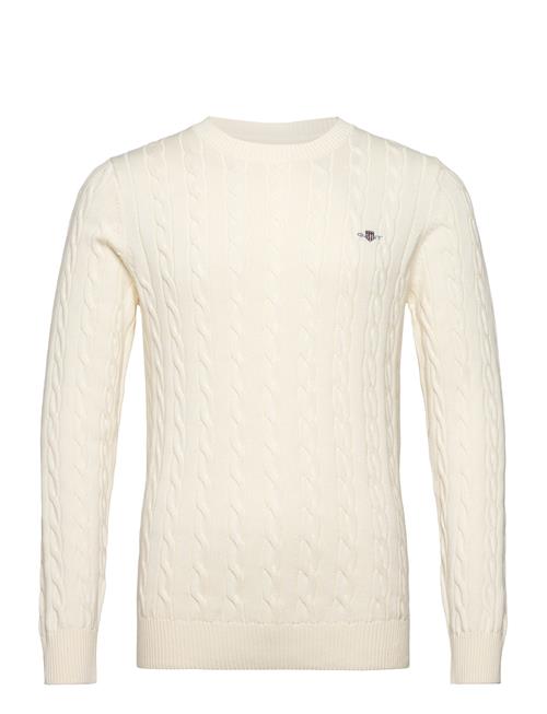 GANT Cotton Cable C-Neck GANT Cream