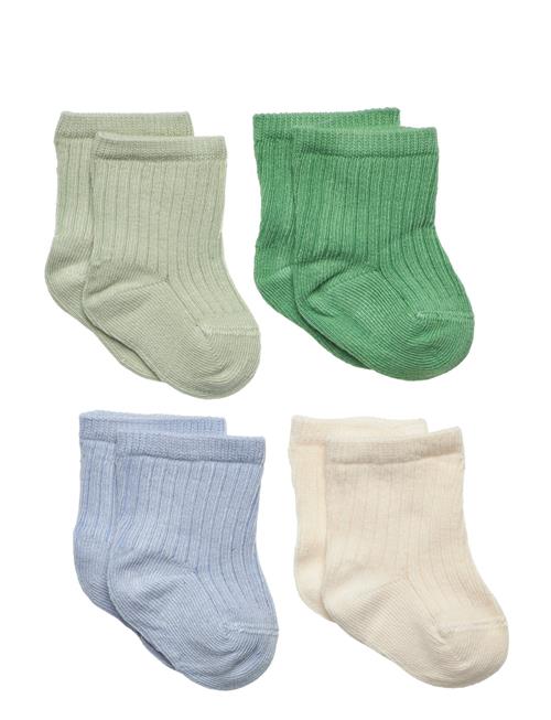 Lindex Sock 4P Sock Ribb Lindex Green