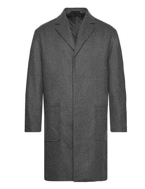 Calvin Klein Modern Wool Blend Coat Calvin Klein Grey