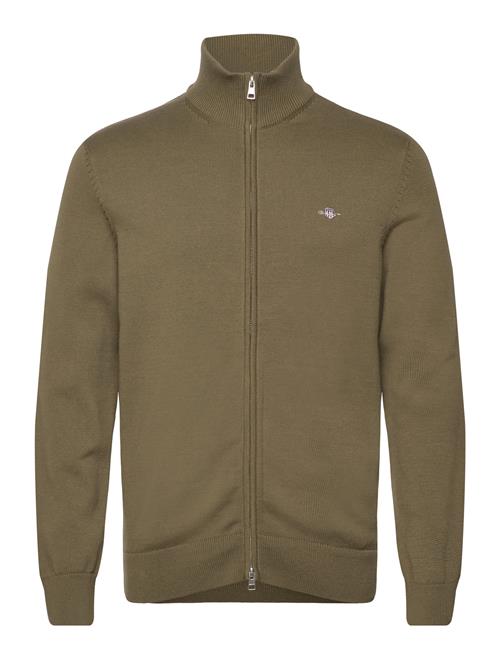 GANT Casual Cotton Zip Cardigan GANT Green