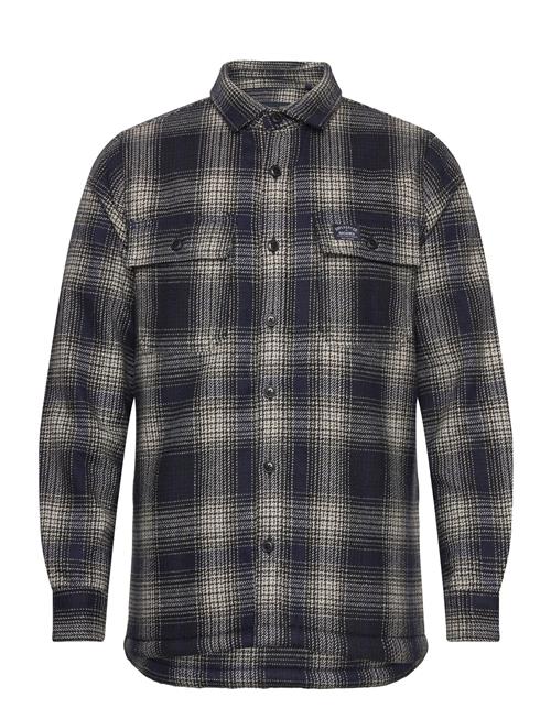 Superdry Wool Miller Overshirt Superdry Navy