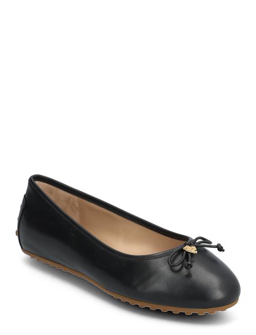 Lauren Ralph Lauren Jayna Nappa Leather Driver Flat Lauren Ralph Lauren Black