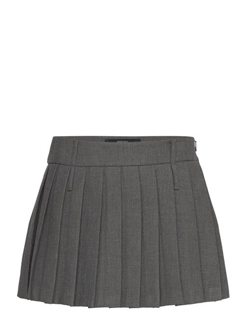 Mango Pleated Mini-Skirt Mango Grey