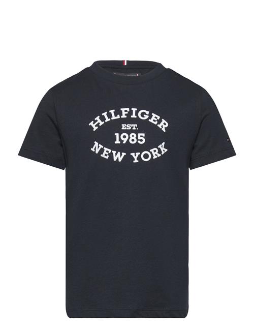 Monotype Flock Regular Tee Ss Tommy Hilfiger Navy